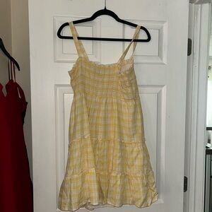 Hollister Yellow Sleeveless Scoop Neck Sundress